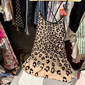 Naven Leopard Print Slip Dress